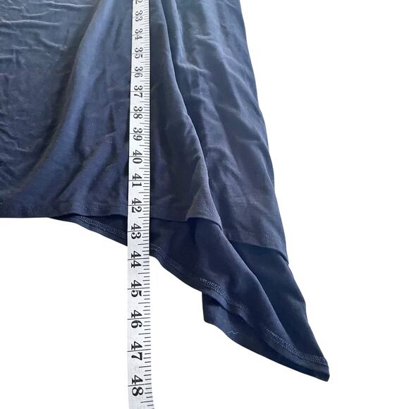 Mimu Maxi Black Assymetrical Hem Long Sleeve Frock Dress size Medium - Picture 8 of 9